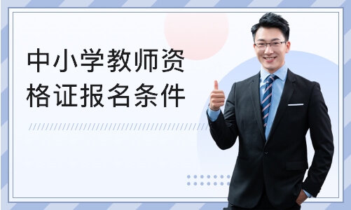 上海中小学教师资格证报名条件报名网站