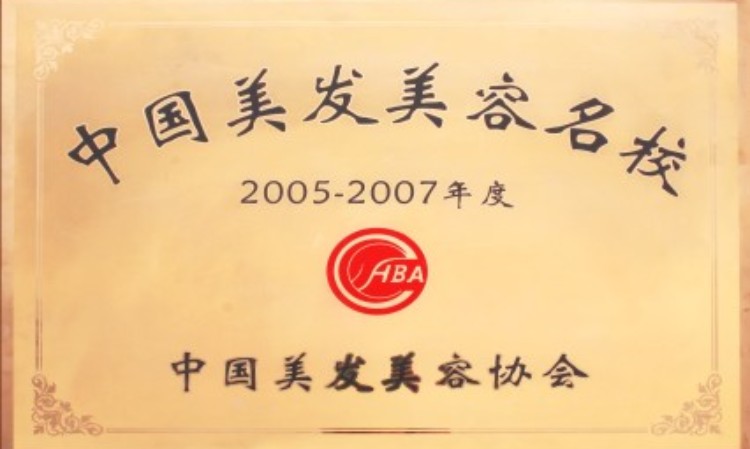 18中国美发美容学校2005-2007年度 奖牌