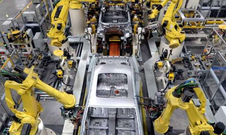 工业机器人汽车生产线
