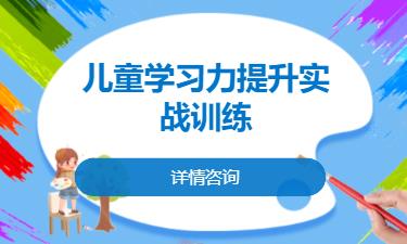 合肥儿童学习力提升实战训练