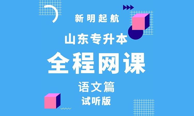 济南专升本全程网课-大学语文